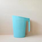 Franse vintage (melk)kan lichtblauw plastic - tekst LAIT CRU, Overige materialen, Gebruikt, Overige typen, Ophalen of Verzenden