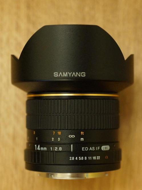 Samyang 14mm F1:2.8 Sony A mount, Audio, Tv en Foto, Fotografie | Lenzen en Objectieven, Zo goed als nieuw, Groothoeklens, Ophalen of Verzenden