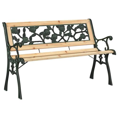 Tuinbank met rugleuning 116 cm rozenpatroon €80, Tuin en Terras, Tuinmeubel-accessoires, Nieuw, Ophalen of Verzenden