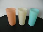 3 retro Tupperware bekers inclusief 4 deksels, Huis en Inrichting, Keuken | Tupperware, Ophalen of Verzenden, Beker of Kan
