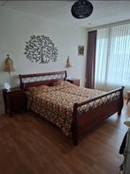 Tweepersoons bed electrisch verstelbaar 160 x 200, Ophalen, Verstelbaar, Bruin, Tweepersoons