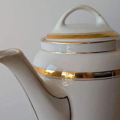 Antieke Art Deco porseleinen theepot koffiepot 1920s, Antiek en Kunst, Antiek | Servies los, Ophalen of Verzenden