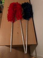 3x boa op stok / rood - blauw, Ophalen of Verzenden, Zo goed als nieuw, Carnaval