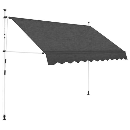 Luifel handmatig uittrekbaar 300 cm antraciet, Tuin en Terras, Tuinmeubel-accessoires, Nieuw, Ophalen of Verzenden