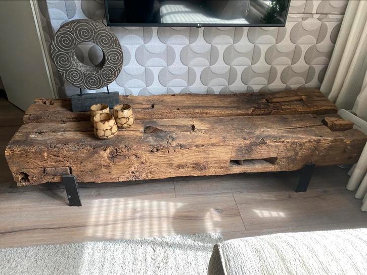 Sidetable tv meubel industrieel oud gebinten, Huis en Inrichting, Kasten | Televisiemeubels, Ophalen