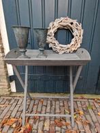 Brocante butlertray, sidetable, wijntafeltje, Huis en Inrichting, Tafels | Sidetables, Zo goed als nieuw, Ophalen