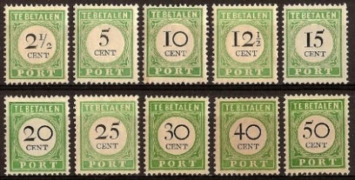 Curacao Port 11/20 ongebruikt 1892-1898, Postzegels en Munten, Postzegels | Nederlandse Antillen en Aruba, Postfris, Verzenden