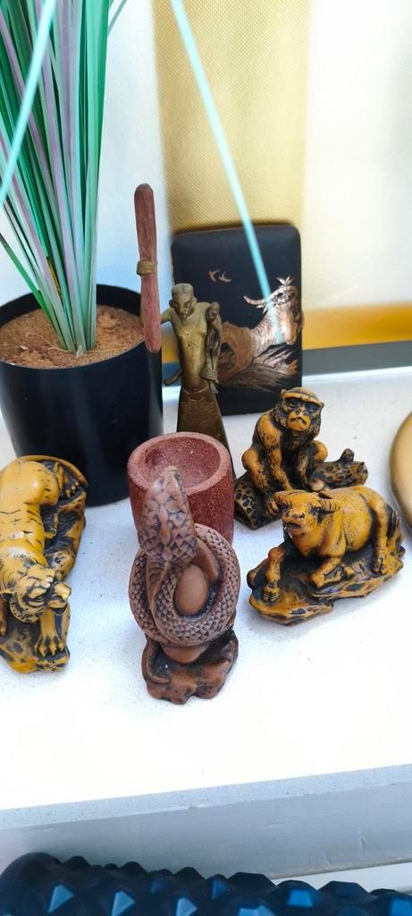 Chinese Zodiac Beeldjes Set, Antiek en Kunst, Kunst | Beelden en Houtsnijwerken, Ophalen of Verzenden