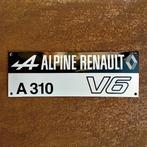 Emaille Schild RENAULT ALPINE 310 V6 Reclamebord Dealer Gift, Verzamelen, Reclamebord, Gebruikt, Verzenden