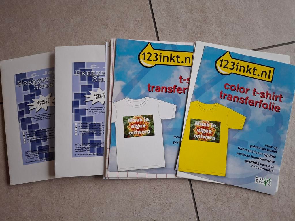 Transfer sheets voor het bedrukken van textiel, Ophalen of Verzenden, Nieuw