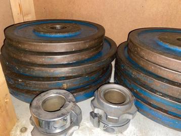 halterstang  sluiters  schijven merk Berg  dumbbells 34 kilo beschikbaar voor biedingen