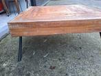 Salontafel vierkant 70 x 70, teak, Ophalen, 50 tot 100 cm, 50 tot 100 cm, Zo goed als nieuw
