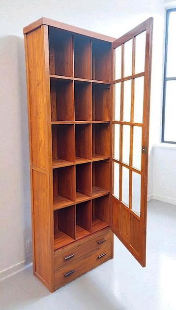 Antieke boekenkast Amsterdamse School kast art deco  beschikbaar voor biedingen
