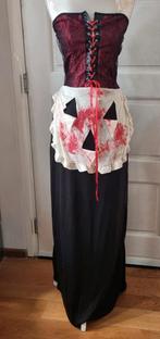 Mooie strapless Halloween jurk maat m (s/m) Zombie Adams fam, Maat 38/40 (M), Ophalen of Verzenden, Zo goed als nieuw, Halloween