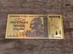 Verguld biljet 100 trillion Zimbabwaanse dollars, Ophalen of Verzenden, Buitenland, Bankbiljetten