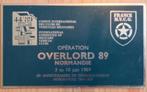 Plaquette Overlord 1989 Normandie, Ophalen of Verzenden, Landmacht, Nederland, Embleem of Badge