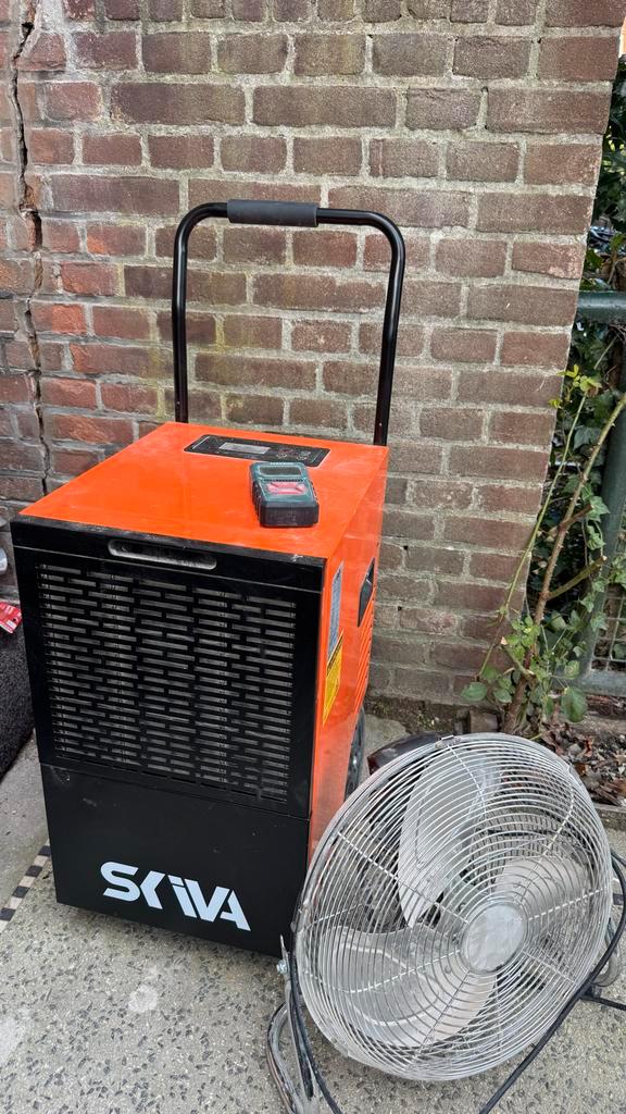 Bouwdroger te huur - inclusief vochtmeter en ventilator, Doe-het-zelf en Verbouw, Overige Doe-het-zelf en Verbouw, Zo goed als nieuw
