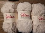 Phildar Inuit fluffy garen ecru 3 bollen, Verzenden, Nieuw, Breien of Haken, Wol of Garen