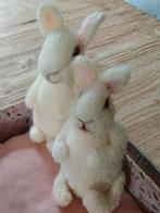 Nieuw handgemaakte konijntjes schapenwol in koffertje, Ophalen of Verzenden, Nieuw