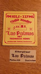 Stickers zender piraat FM, MG Las Palmas, Henri, DOETINCHEM, Ophalen of Verzenden, Zo goed als nieuw
