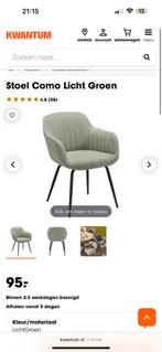 4x Donkergroene Eetkamerstoelen (Kwantum) – Bijna Nieuw, Huis en Inrichting, Stoelen, Ophalen, Overige kleuren, Zo goed als nieuw