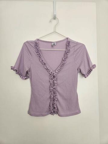 & Other Stories - lila pointelle top - maat S beschikbaar voor biedingen