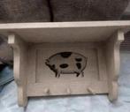 Prachtige vintage houten keukenregaal, Huis en Inrichting, Woonaccessoires | Kapstokken, Wandkapstok, Ophalen of Verzenden, Zo goed als nieuw