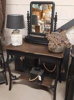 Sjieke, stoere set, kaptafel, toilettafel, tafel, kapspiegel, Ophalen, 100 tot 150 cm, 50 tot 100 cm, Zo goed als nieuw