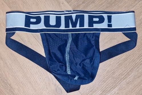 Wegens te klein orig. PUMP Jockstrap maat S blauw trans., Kleding | Heren, Ondergoed, Slip, Blauw, Ophalen of Verzenden