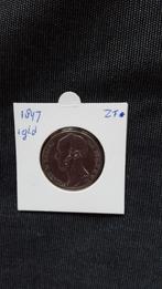 Zilveren Gulden Willem II 1847 (Kavel M001), Postzegels en Munten, Munten | Nederland, 1 gulden, Zilver, Ophalen of Verzenden