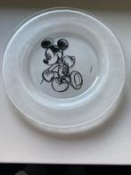 2 glazen Mickey mouse bordjes, Huis en Inrichting, Keuken | Servies, Ophalen of Verzenden, Bord(en), Overige stijlen, Glas