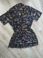 Jurk jurkje influence 54 zwart bloemen zomerjurk grote, Ophalen of Verzenden, Nieuw, Zwart, Jurk