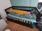 Bed uitschuifbaar met lades, 80 cm, Gebruikt, Eenpersoons, Hout