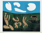 Picasso Bacchanal with Four Clouds Linocut Genummerd, Antiek en Kunst, Kunst | Litho's en Zeefdrukken, Ophalen of Verzenden