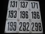 Vintage Emaille Huisnummer 10,2 x 10,2, Ophalen of Verzenden