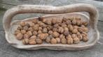 Decoratief zwaar houten presenteer (fruit)schaal met handvat, Ophalen of Verzenden