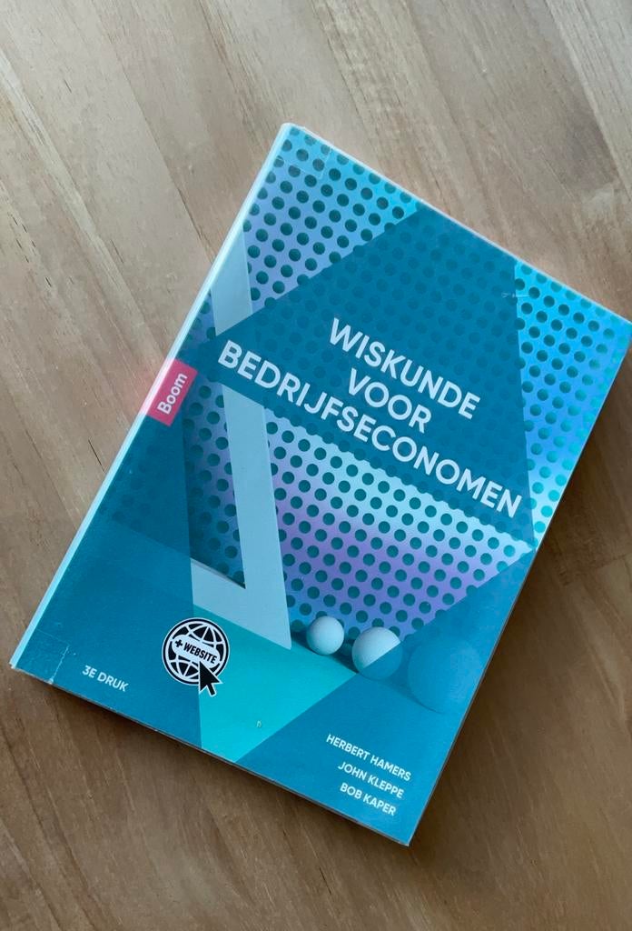 B. Kaper - Wiskunde voor bedrijfseconomen, Boeken, VWO, Economie, Ophalen of Verzenden, Zo goed als nieuw