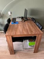 Eettafel + 4 stoelen, Ophalen, Gebruikt, 100 tot 150 cm, 50 tot 100 cm