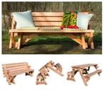 Inklapbare picknicktafel in 4 maten, Nieuw, Ophalen of Verzenden, Inklapbaar, Rechthoekig