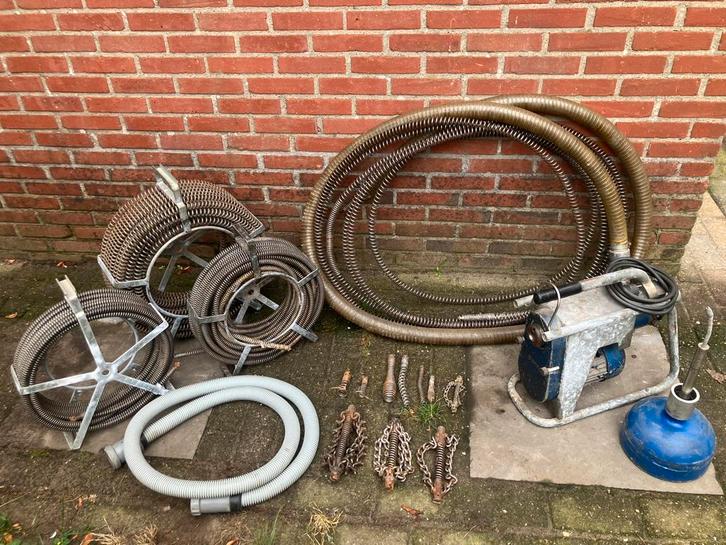 Rioned rioolontstoppingsmachine complete set, Doe-het-zelf en Verbouw, Reinigingsmachines, Gebruikt, Overige typen, Ophalen
