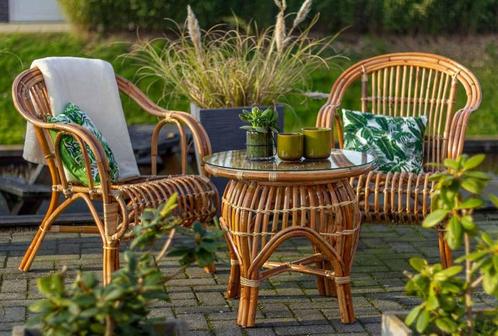 terras stoel - Roos rotan -  eetkamerstoel  - set prijs, Huis en Inrichting, Stoelen, Nieuw, Twee, Riet of Rotan, Overige kleuren