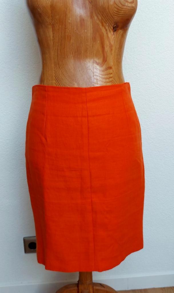 Natan edduard Vermeulen rokje 40, Kleding | Dames, Rokken, Gedragen, Maat 38/40 (M), Oranje, Knielengte, Verzenden