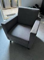 Grijze stoffen fauteauil gratis, Ophalen, Zo goed als nieuw, 75 tot 100 cm, 50 tot 75 cm
