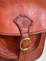 Marrokaans leren roodbruin schoudertas echt leer, Sieraden, Tassen en Uiterlijk, Tassen | Damestassen, Gebruikt, Bruin, Schoudertasje