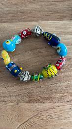 Handgeblazen kralen armband uit India, Ophalen of Verzenden, Zo goed als nieuw, Overige materialen