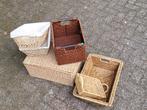 Rieten manden set - Diverse Maten, Ophalen, Gebruikt, Mand, Riet