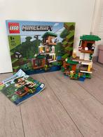 Lego minecraft 21174 the modern treehouse, Ophalen of Verzenden, Zo goed als nieuw, Complete set, Lego