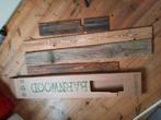 Restpartij houten planken Barnwood 3d, Doe-het-zelf en Verbouw, Hout en Planken, Minder dan 25 mm, Nieuw, Ophalen of Verzenden