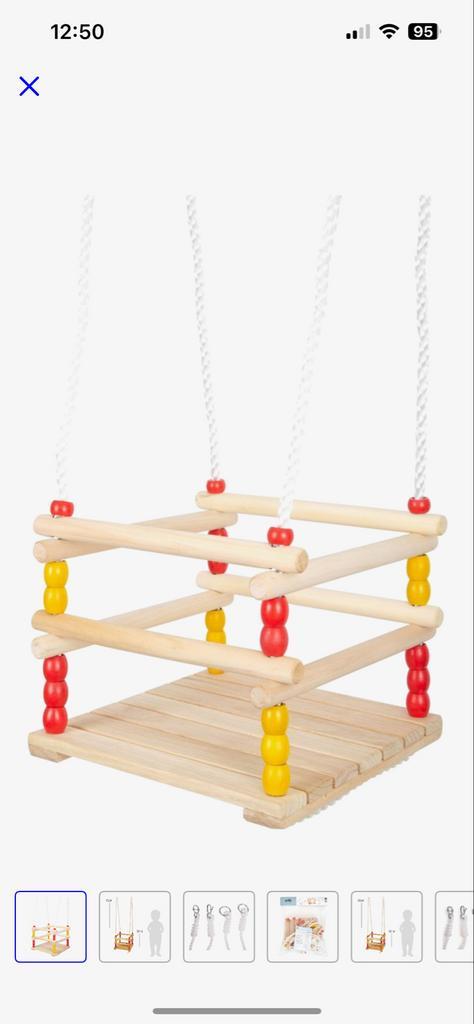 Houten Schommel voor Kinderen, Kinderen en Baby's, Speelgoed | Buiten | Speeltoestellen, Zo goed als nieuw, Schommel, Aanbouwonderdeel