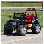 Accu Auto 4X4 JEEP 2-ZITS Twin-Engine Zwart. Incl. RC, Kinderen en Baby's, Ophalen of Verzenden, Nieuw, Overige typen